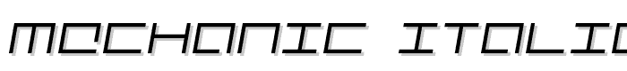 Mechanic Italic font
